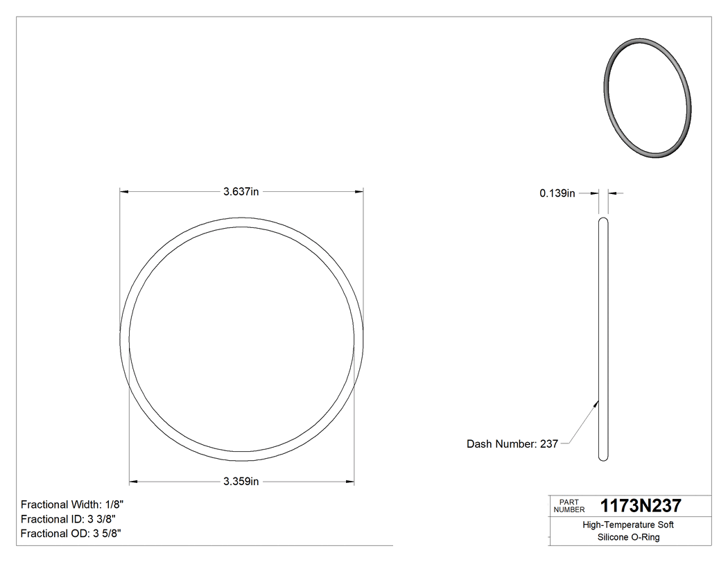 Technical drawing - 1173N237